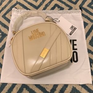 Love Moschino Beige Crossbody Handbag - BORSA NAPPA PU AVORIO